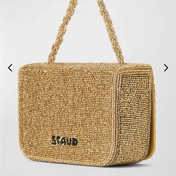 Staud Gold Beaded Bag - Picture 4 of 7